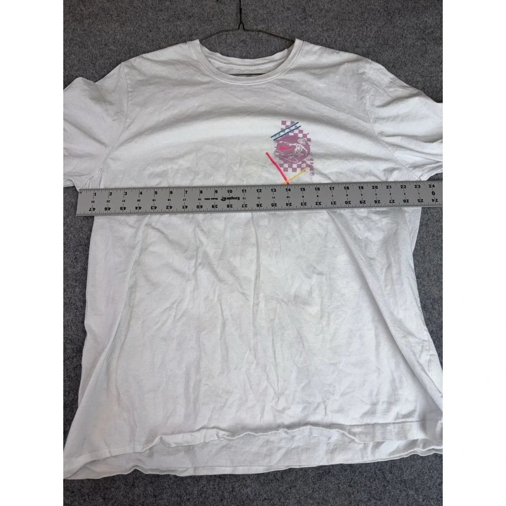 Nike Y2K Graphic‎ T Shirt Mens Xxl Fingerprint World Skate Design White
